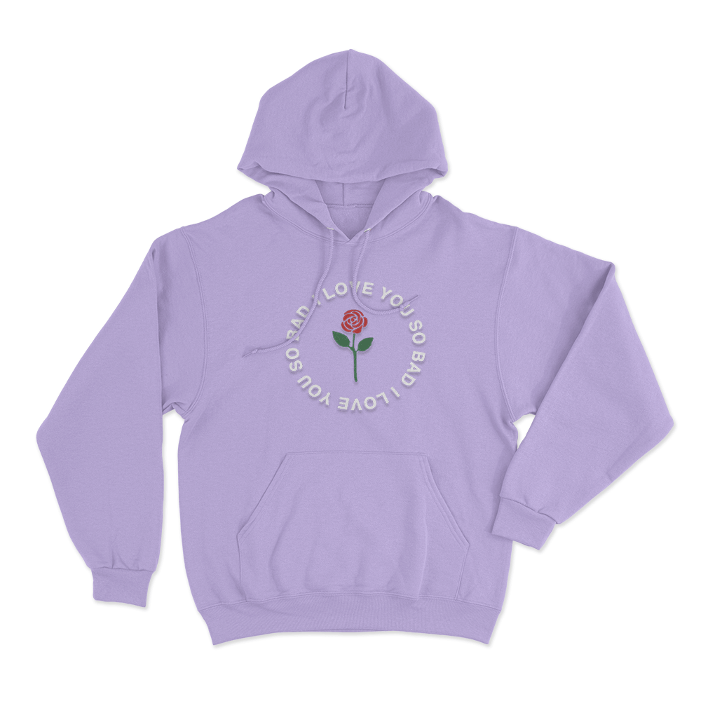 I Love You So Bad Unisex Hoodie Purple I Love You So Bad Unisex Hoodie Purple