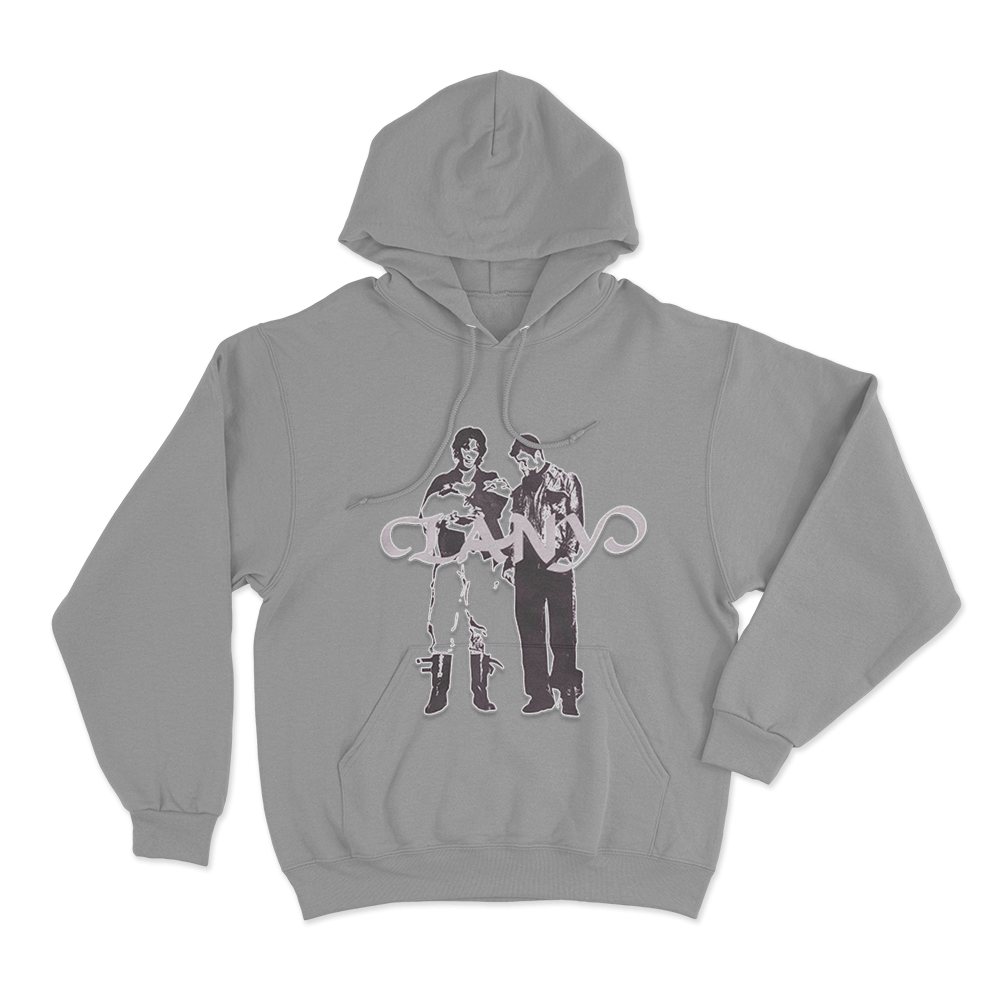 LANY Duo Silhouette Unisex Hoodie Grey LANY Duo Silhouette Unisex Hoodie Grey