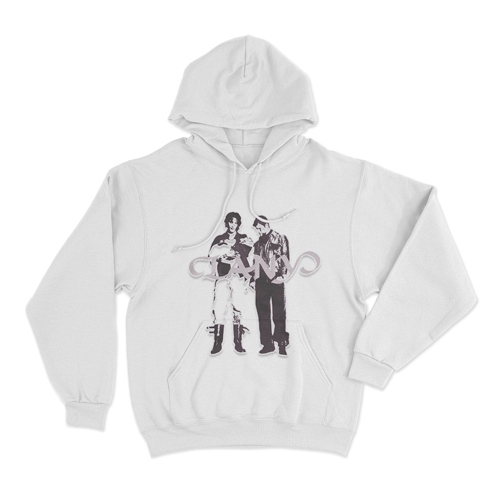 LANY Duo Silhouette Unisex Hoodie White LANY Duo Silhouette Unisex Hoodie White