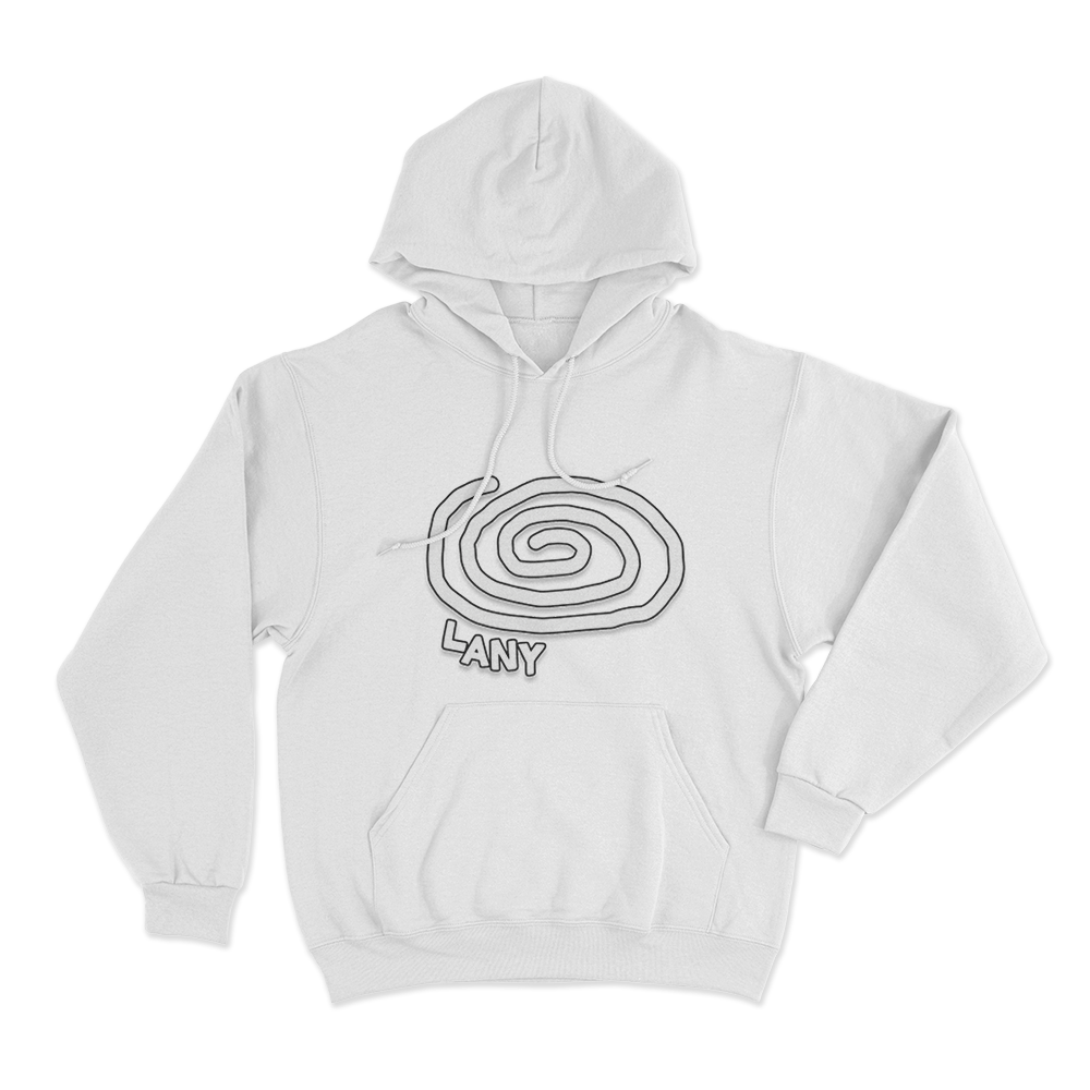 LANY Swirl Unisex Hoodie White LANY Swirl Unisex Hoodie White