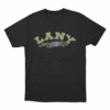 LANY Vintage Floral Lettering Unisex T Shirt Black