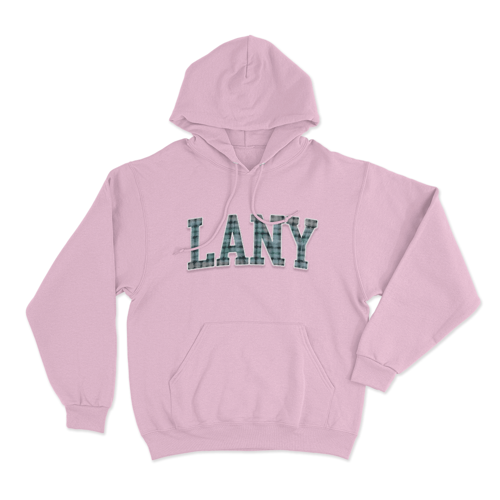 Plaid LANY Collegiate Unisex Hoodie Pink Plaid LANY Collegiate Unisex Hoodie Pink