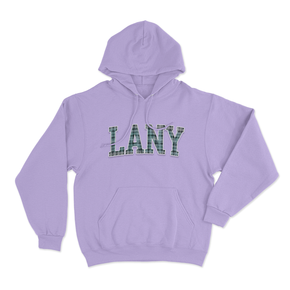 Plaid LANY Collegiate Unisex Hoodie Purple Plaid LANY Collegiate Unisex Hoodie Purple