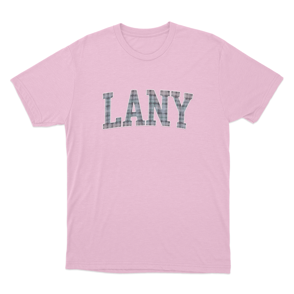 Plaid LANY Collegiate Unisex T Shirt Pink Plaid LANY Collegiate Unisex T Shirt Pink