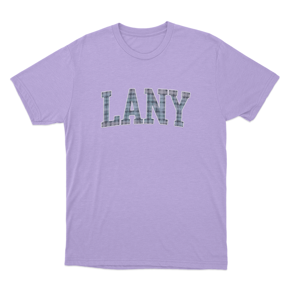 Plaid LANY Collegiate Unisex T Shirt Purple Plaid LANY Collegiate Unisex T Shirt Purple